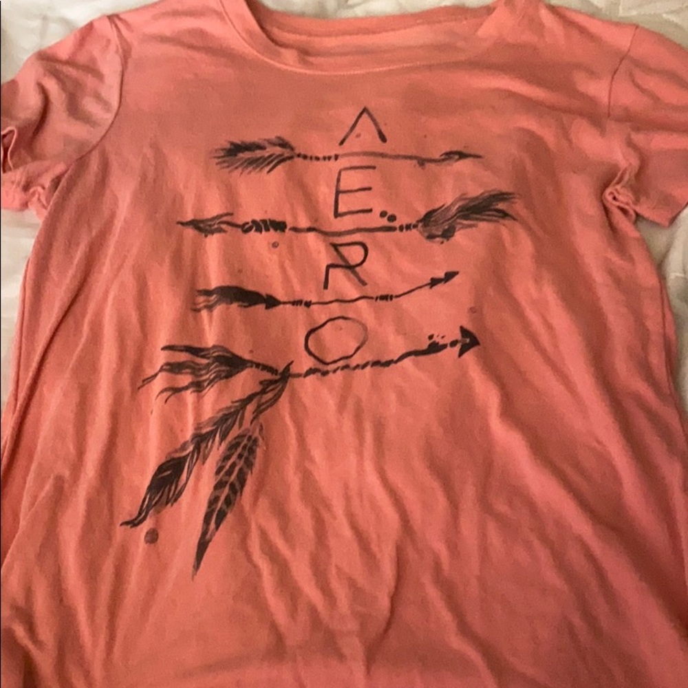 A pink Aeropostale shirt